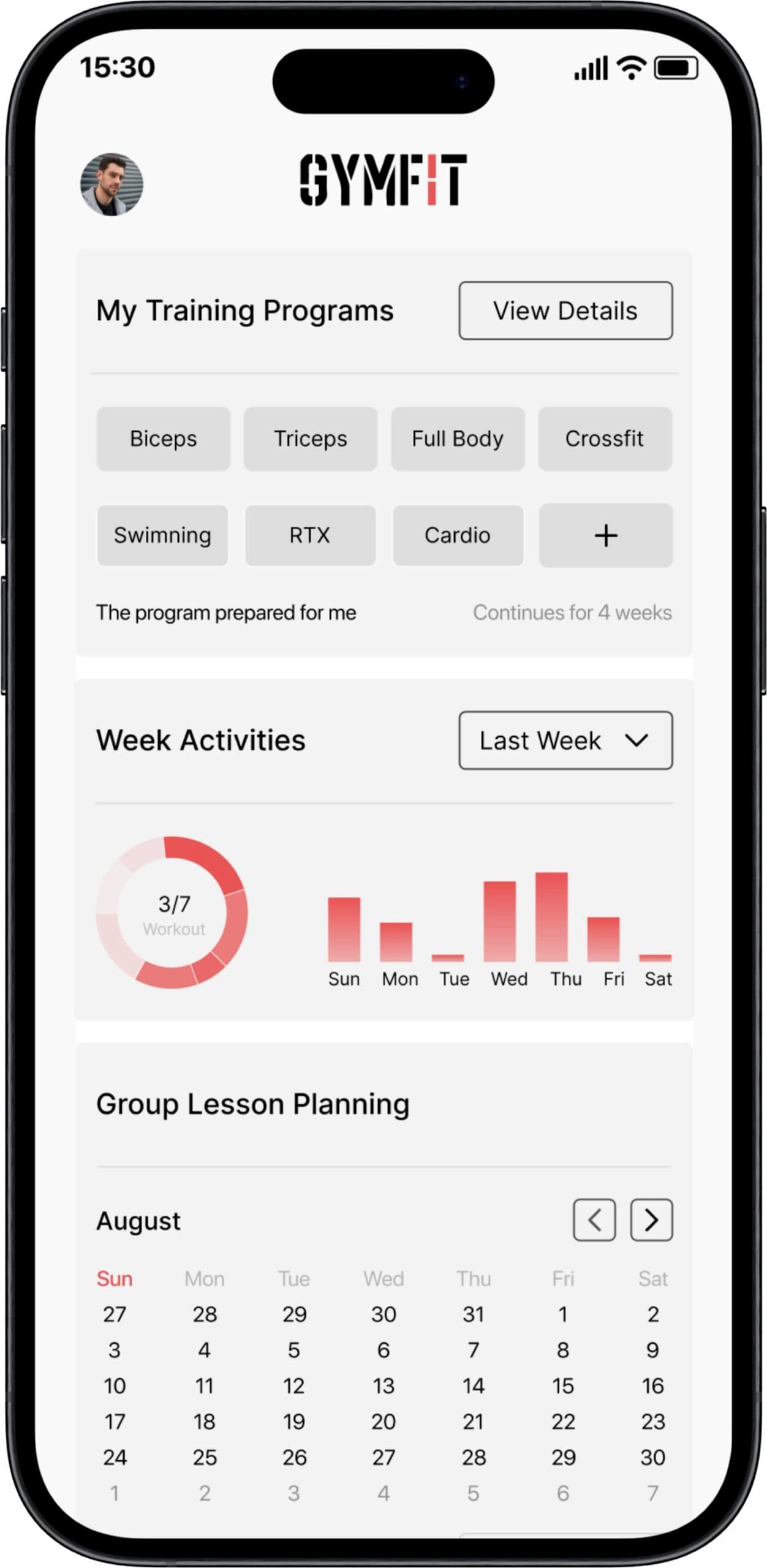 GYMFIT App Design v2 - Image 2