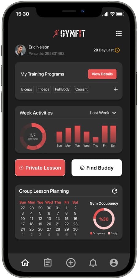 GYMFIT App Design - Image 1