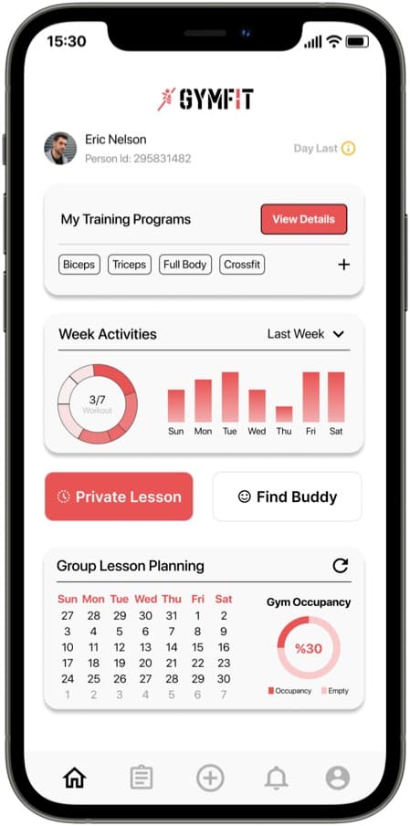 GYMFIT App Design - Image 2